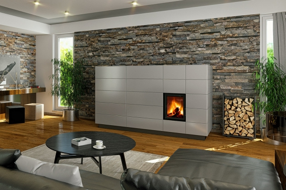 DYNAMIC 3G 44.55.01 - печная топка для длительного накопительного нагрева с двойным остеклением