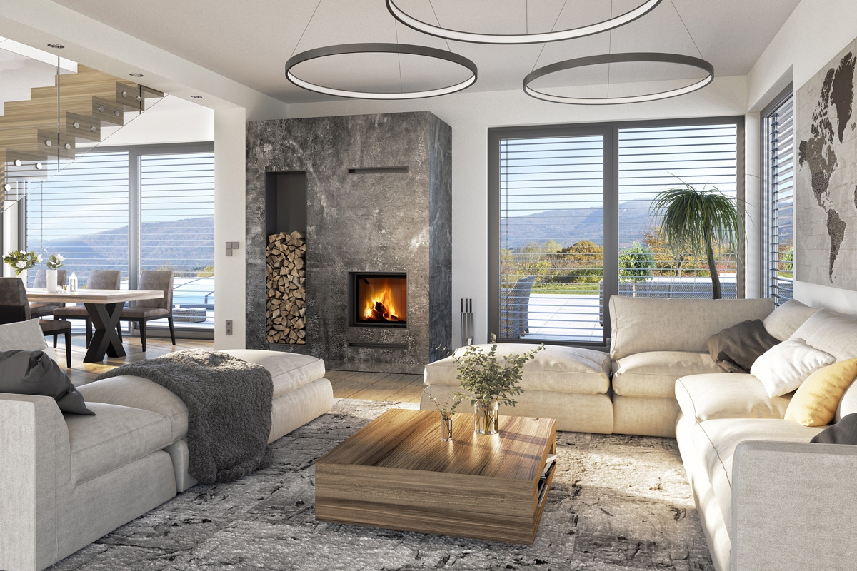 IMPRESSION 2g 67.60.01 - каминная топка, двойное остекление